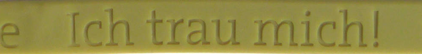 Armband Nr. 8. Olivgrün. "Ich trau mich!"