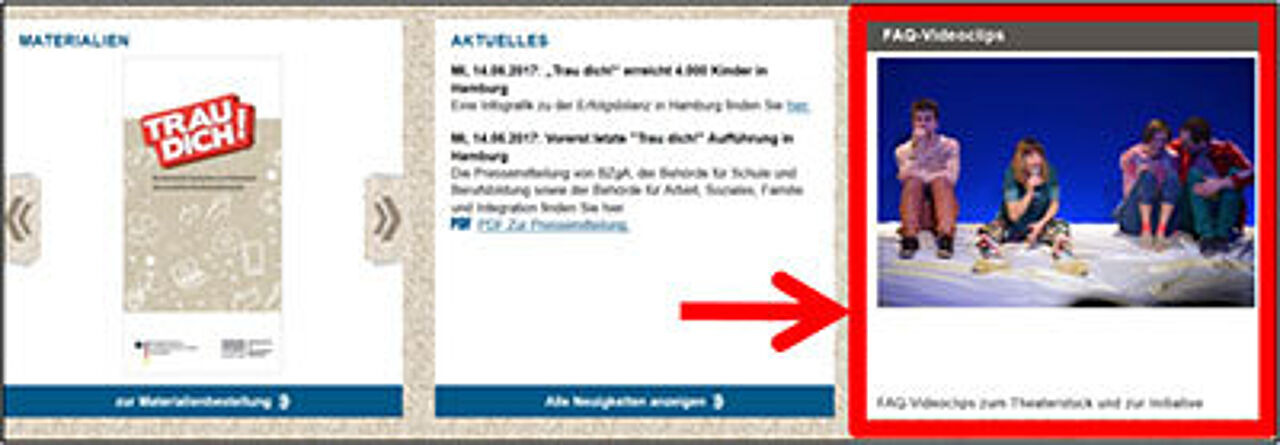 Screenshot Multiplikatorenportal Screenshot Multiplikatorenportal