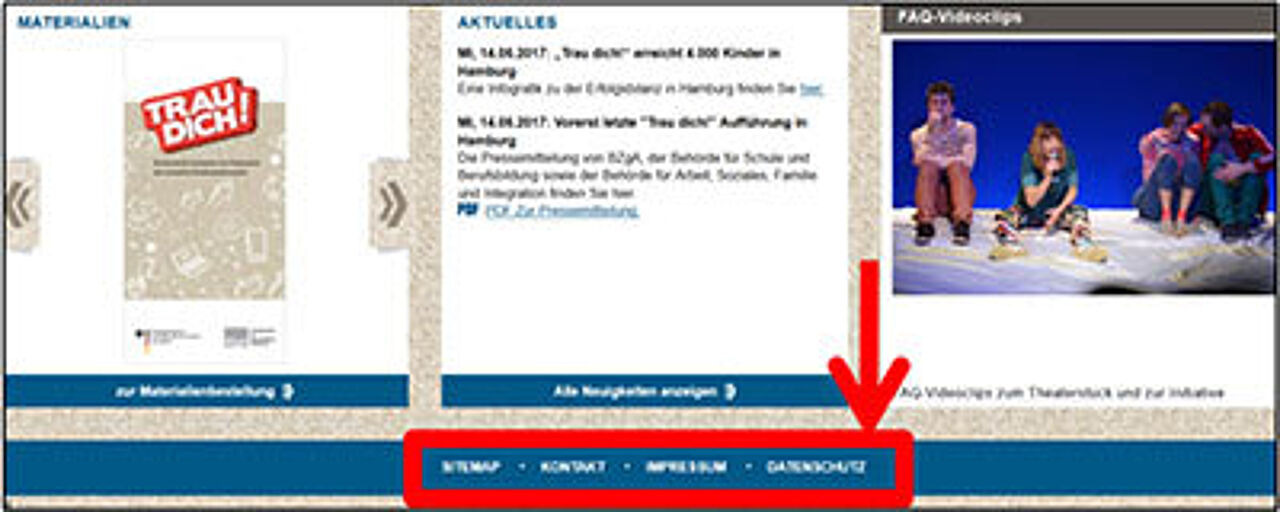 Screenshot Multiplikatorenportal Screenshot Multiplikatorenportal